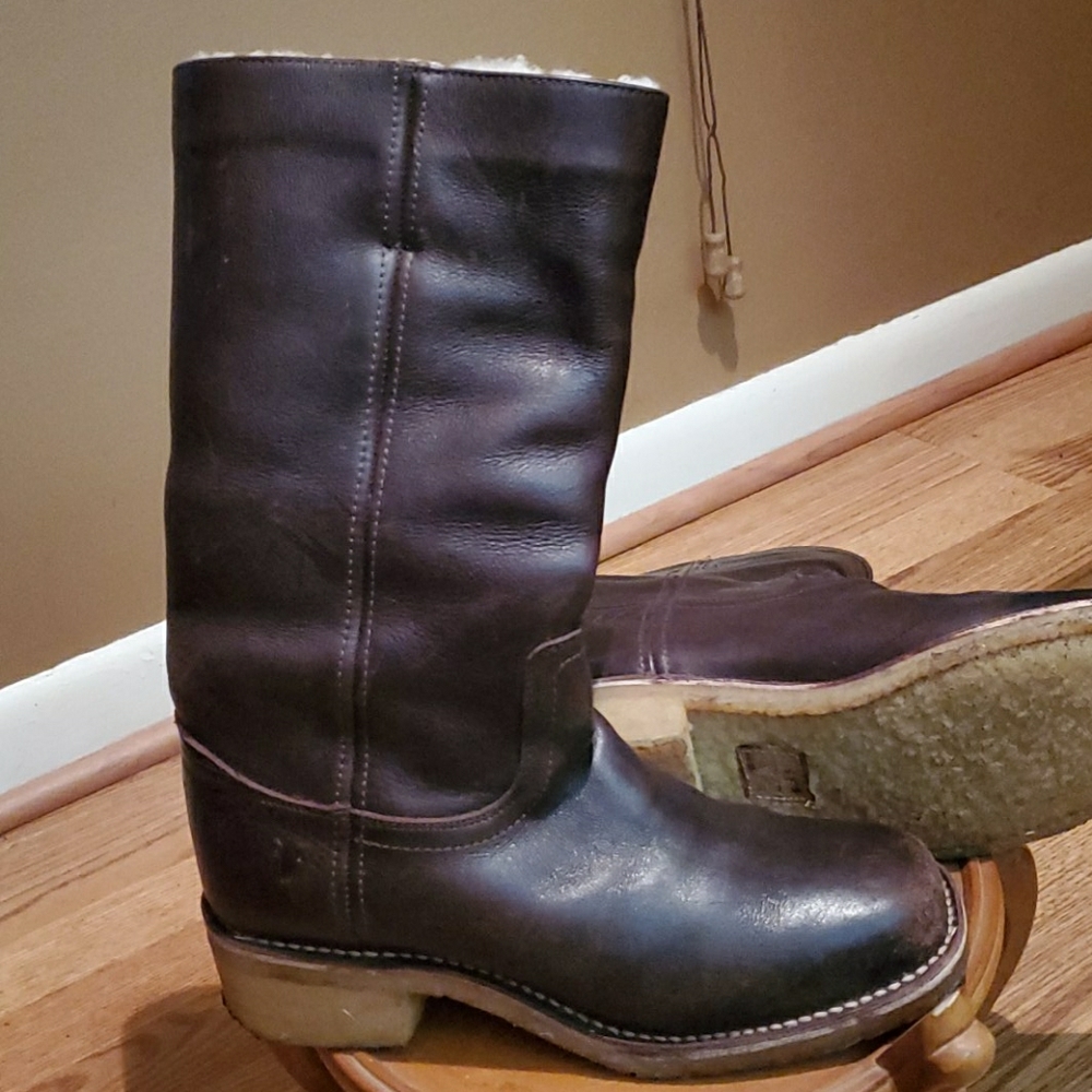 Frye snow boots.